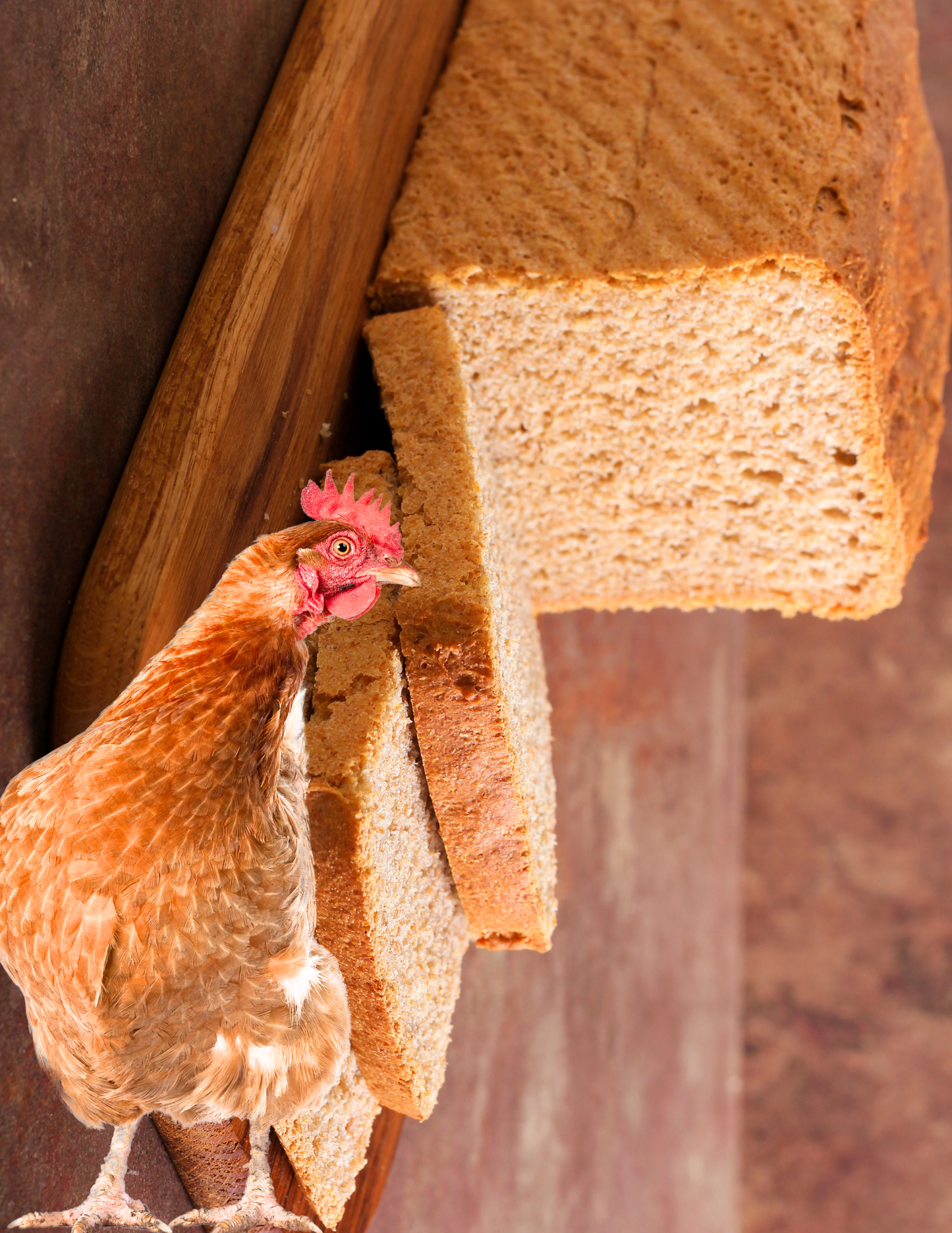 1/2 a Loaf of Bread for Chickens